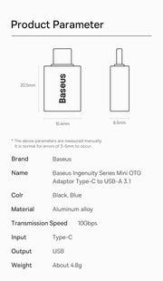 3.1 OTG Adapter Type-C