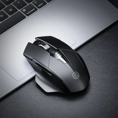 INPHIC F1 2.4G Wireless Mouse 500mAh Ergonomic Rechargeable Power Display Office Home Silent Laptop Desktop Computer Universal